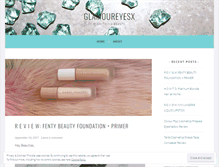 Tablet Screenshot of glamoureyesx.com